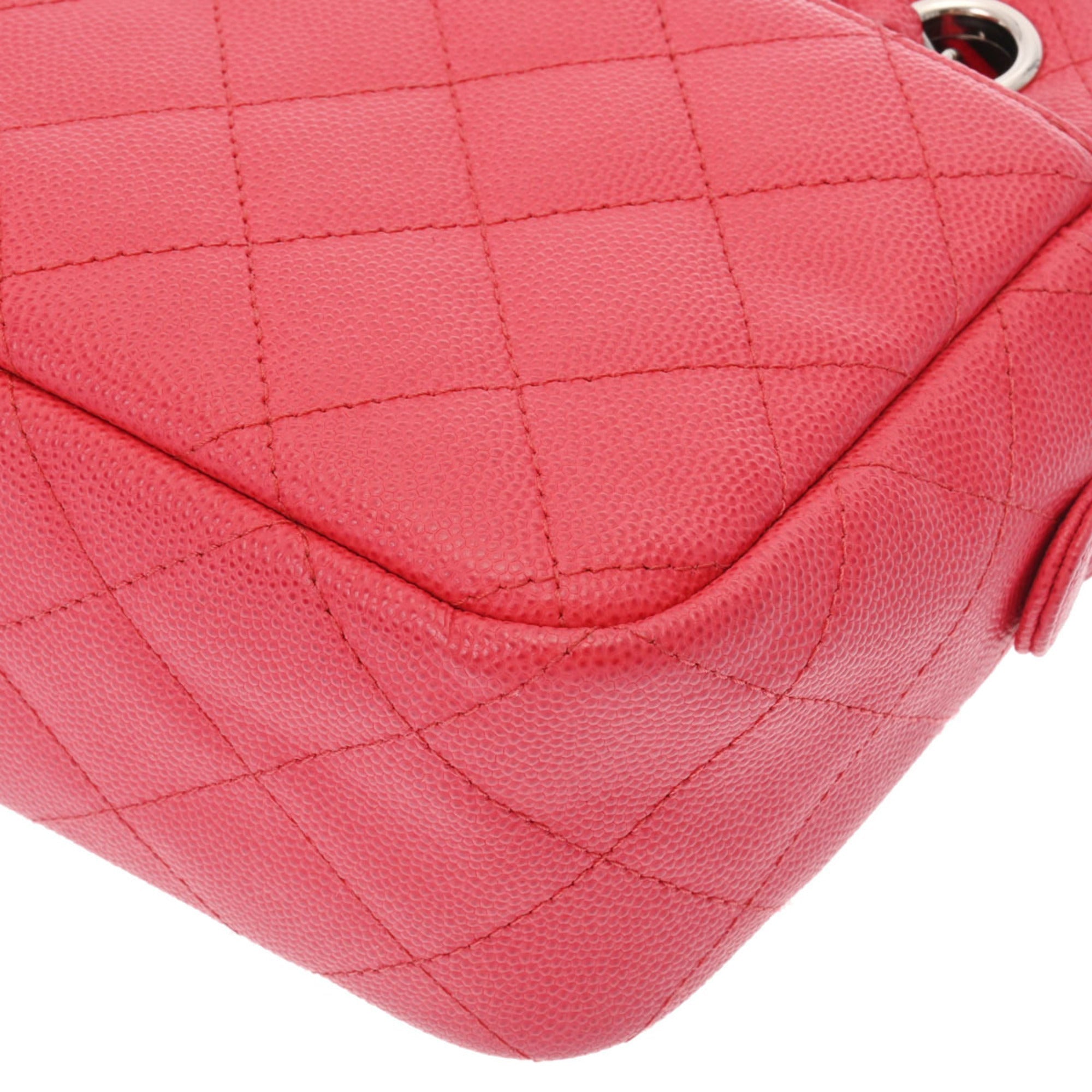 CHANEL Matelasse Chain Shoulder Sold Product Pink A91731 Women's Caviar Skin Bag