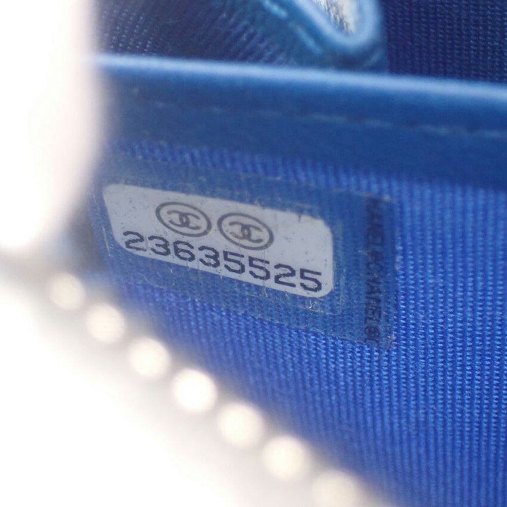 CHANEL Cambon matelasse here mark computer pattern circuit board long wallet