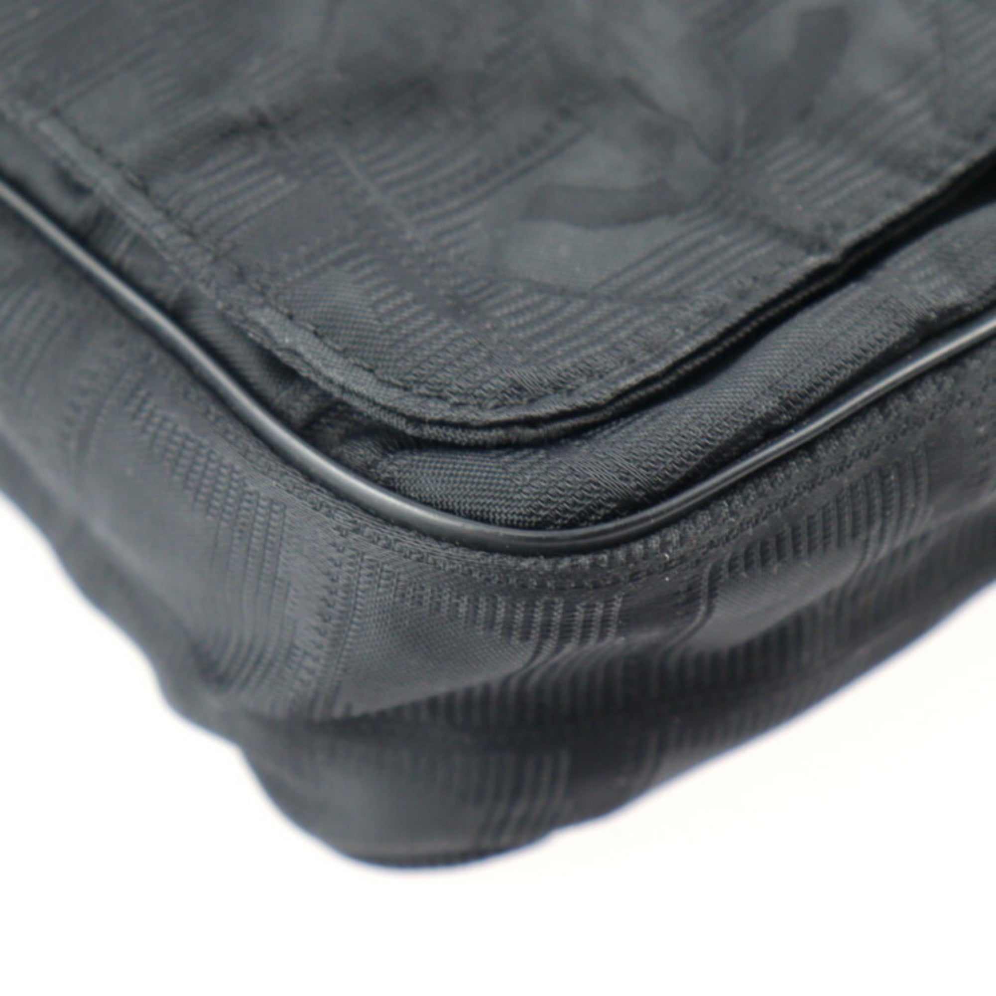 CHANEL new travel line waist bag A29346 canvas black gold metal fittings