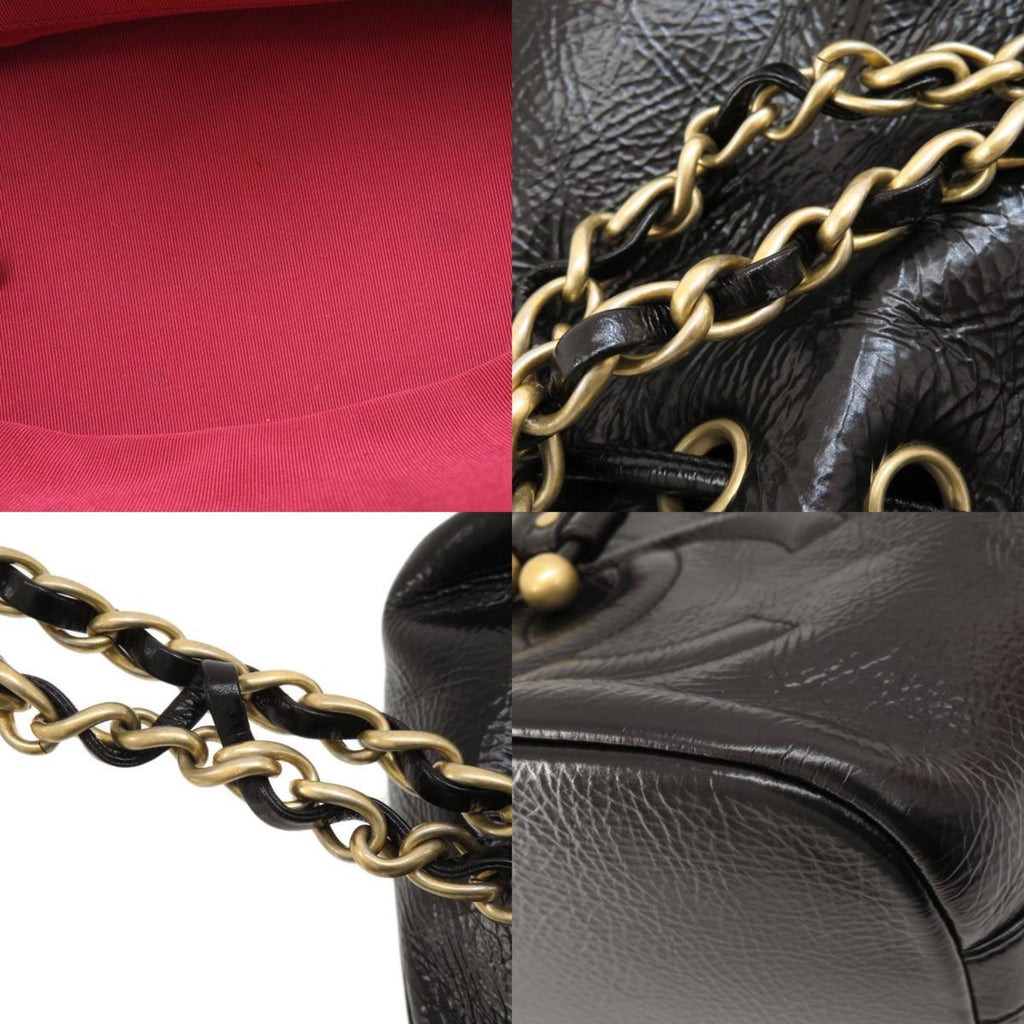 CHANEL Chain Shoulder Coco Mark Bag Calf Women's