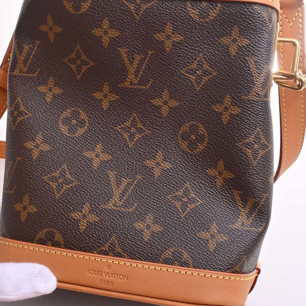 LOUIS VUITTON Monogram Milk Box Shoulder Bag M44877 Brown Women's