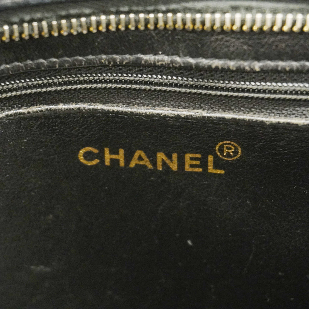 CHANEL  Reprint Tote Women's Leather Tote Bag Black