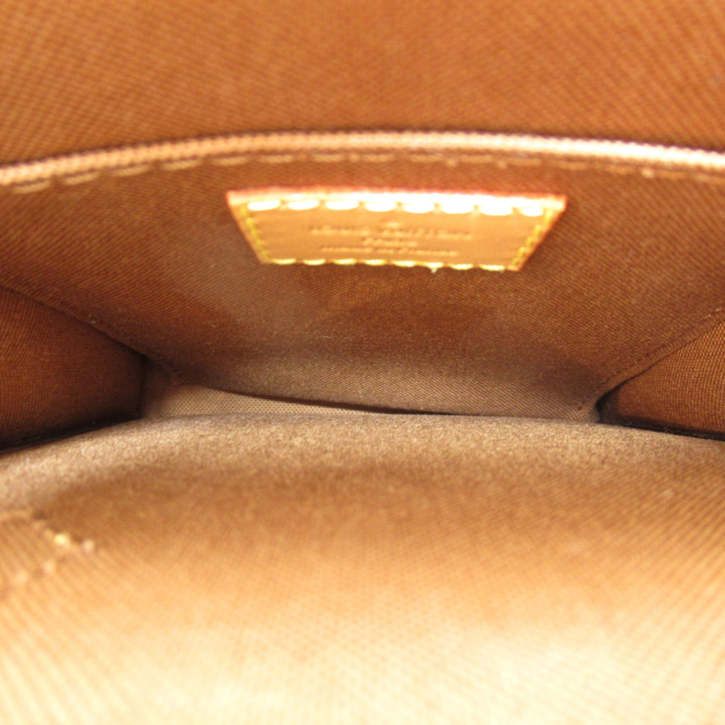 LOUIS VUITTON Petit Sac Plat Shoulder Bag Brown Monogram PVC coated canvas M81295