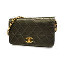 CHANEL  Matelasse Chain Shoulder Women's Leather Shoulder Bag Black