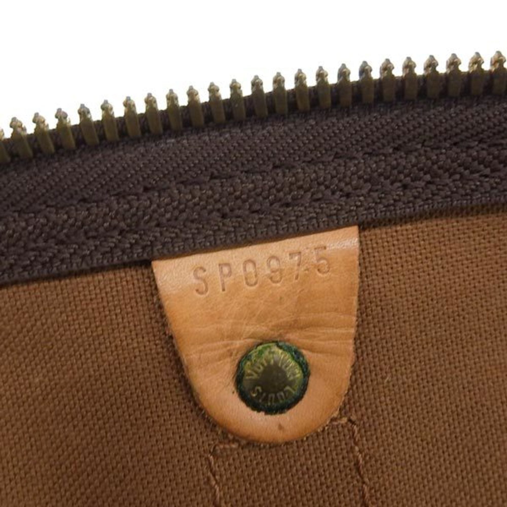 LOUIS VUITTON Monogram Keepall 60 Boston Bag Travel M41422 Brown Women's