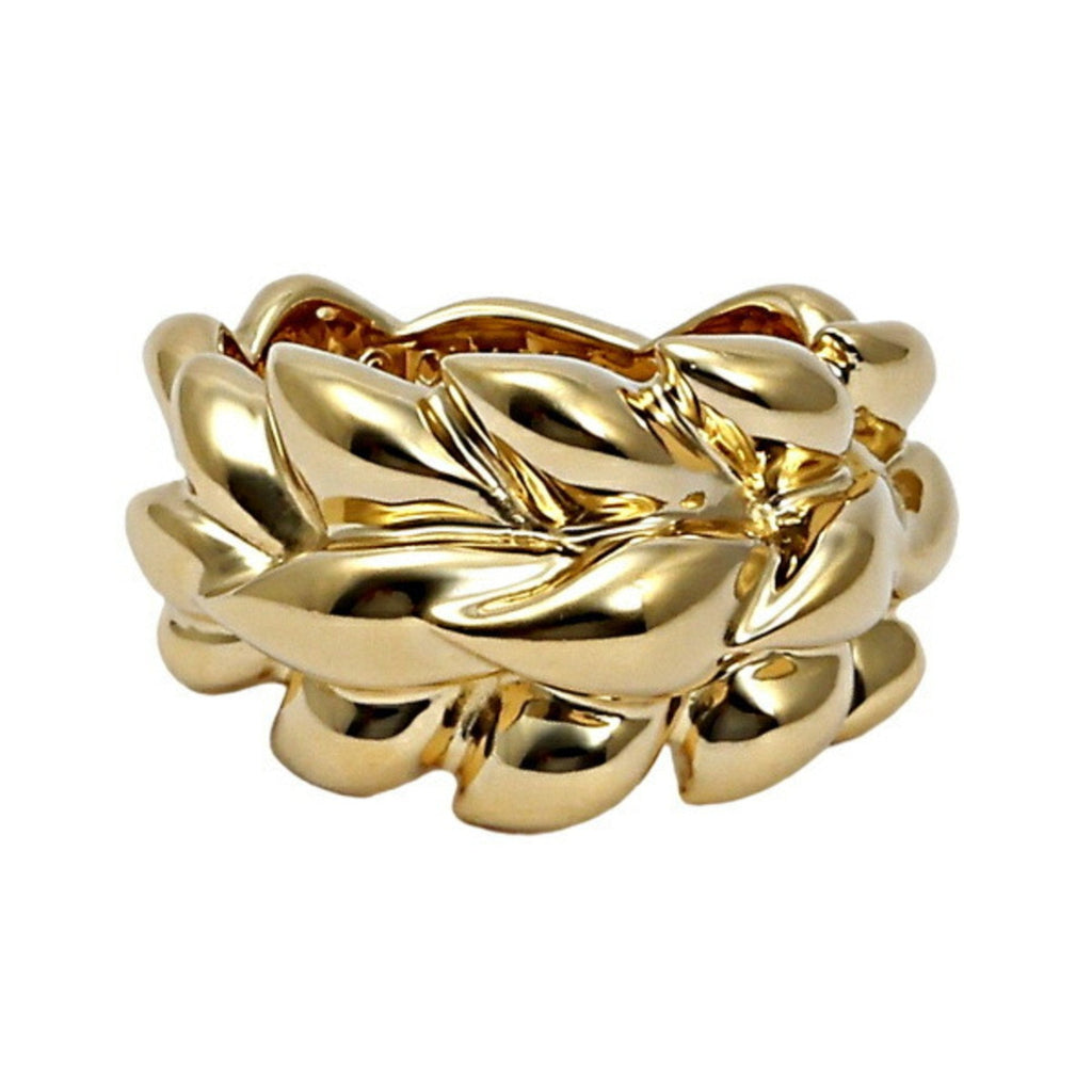 CHANEL Leaf K18YG Yellow Gold Ring