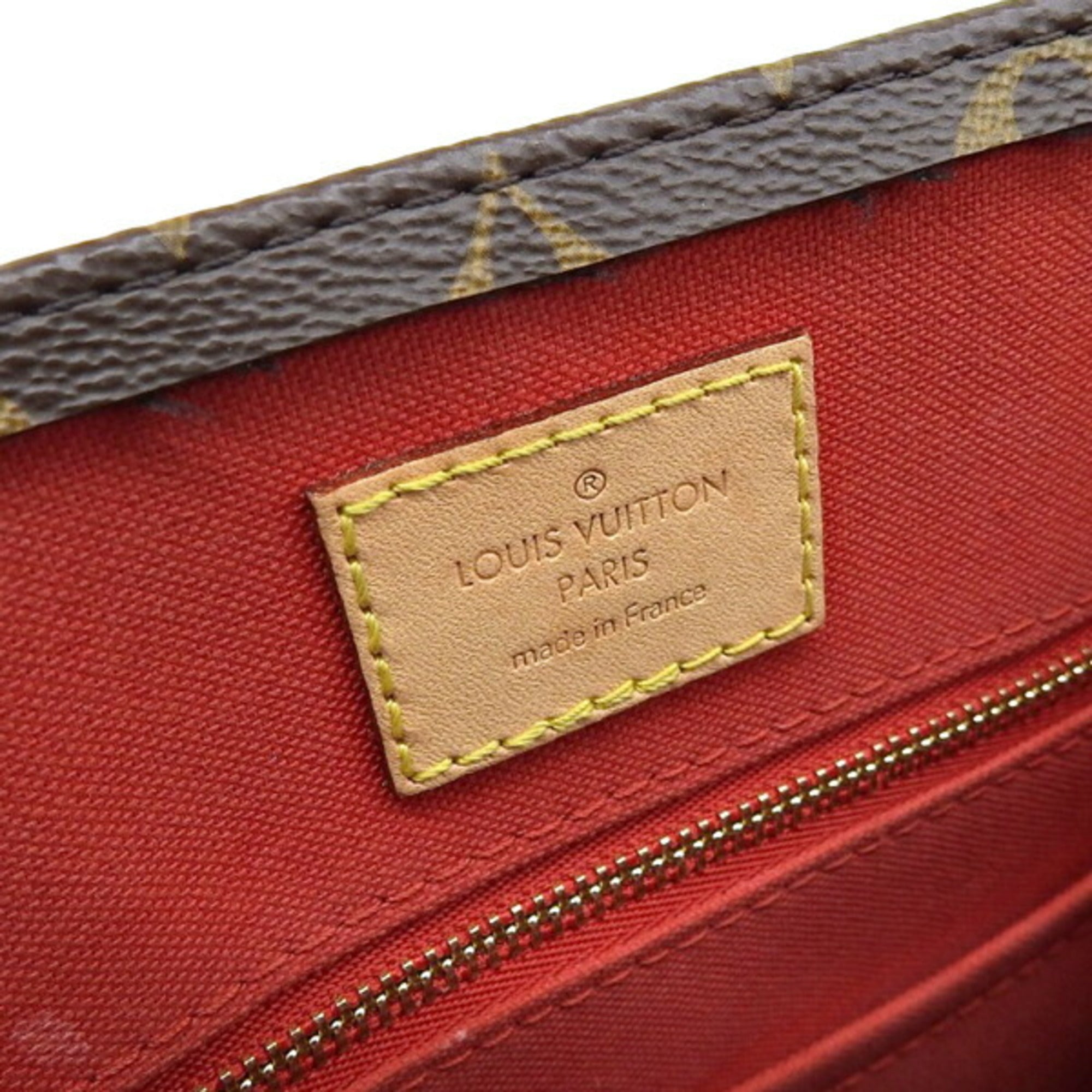LOUIS VUITTON Monogram Sac Pla BB Handbag M46265 Brown Women's