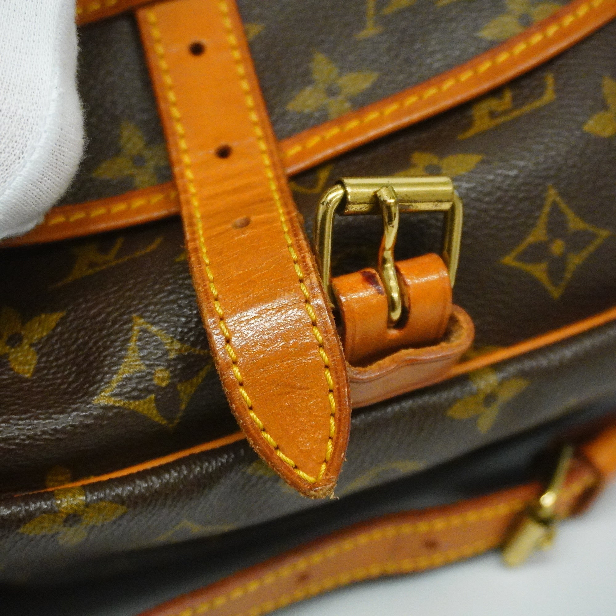 LOUIS VUITTONAuth  Monogram Saumur 30 M42256 Women's Shoulder Bag