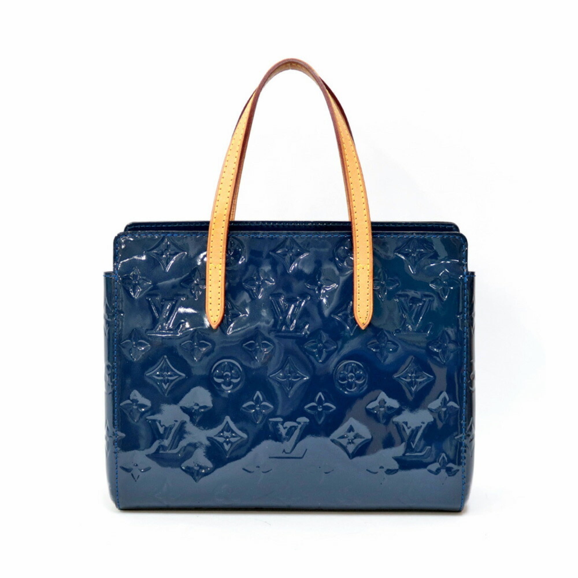 LOUIS VUITTON Catalina BB Vernis Handbag Monogram M90051 Blue Ladies