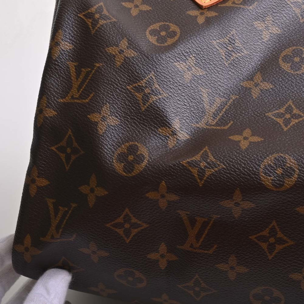 LOUIS VUITTON Monogram Speedy 30 Handbag Mini Boston Bag M41526 Brown Women's