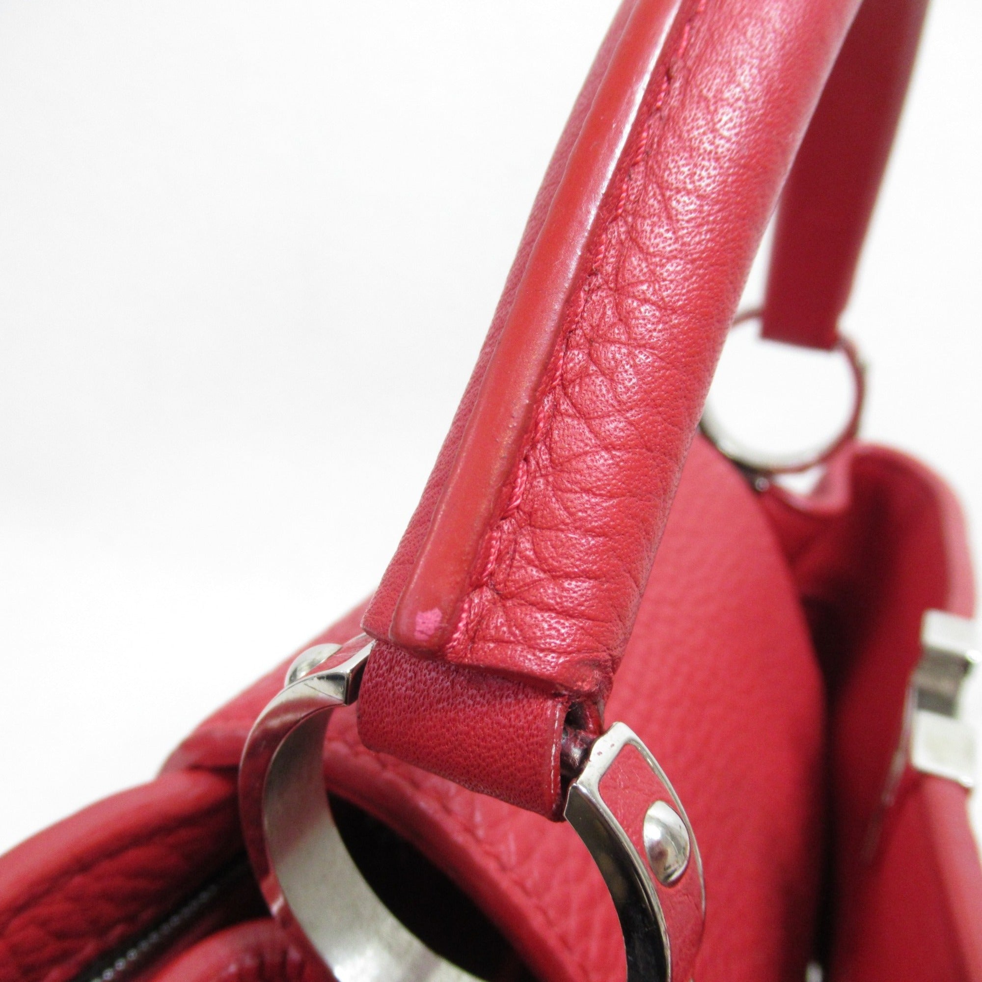 LOUIS VUITTON CapucineBB 2wayShoulder Bag Red Rubis Taurillon Clemence Leather leather M94754