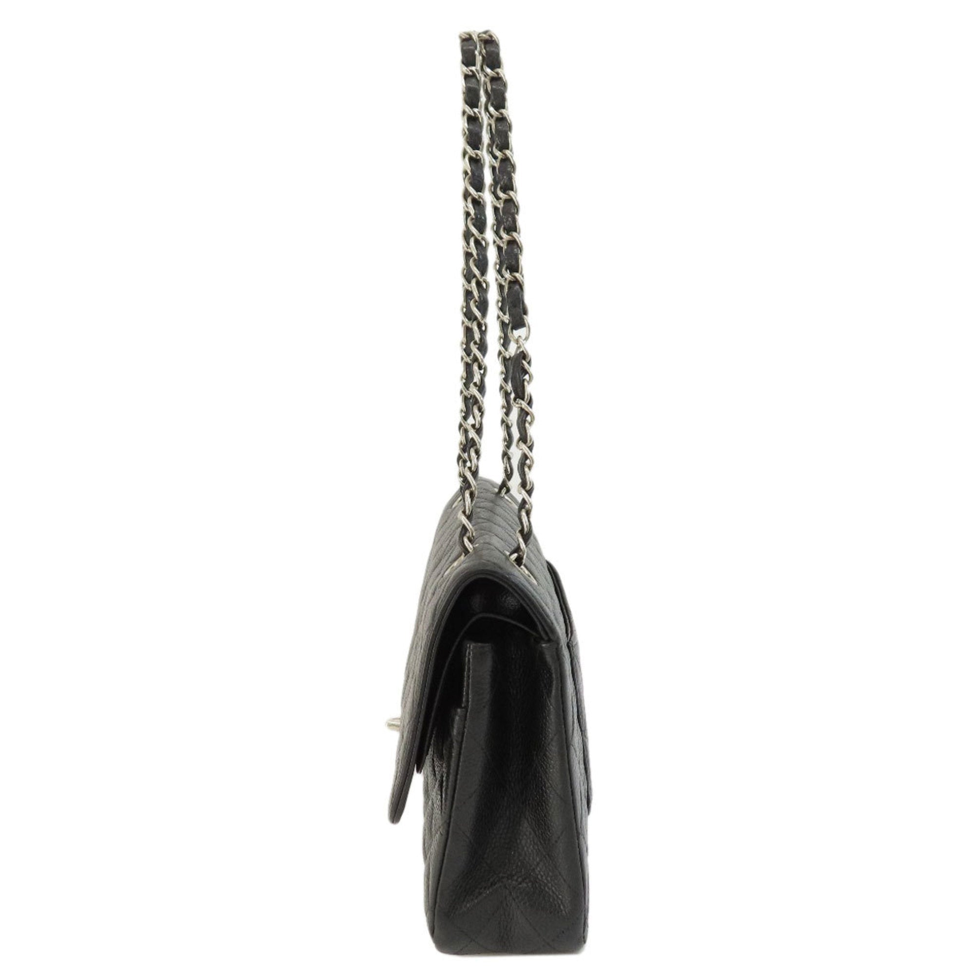 CHANEL Chain Shoulder Matelasse Bag Caviar Skin Women's