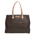 LOUIS VUITTON Monogram Wilshire MM Tote Bag M45644 Brown Women's
