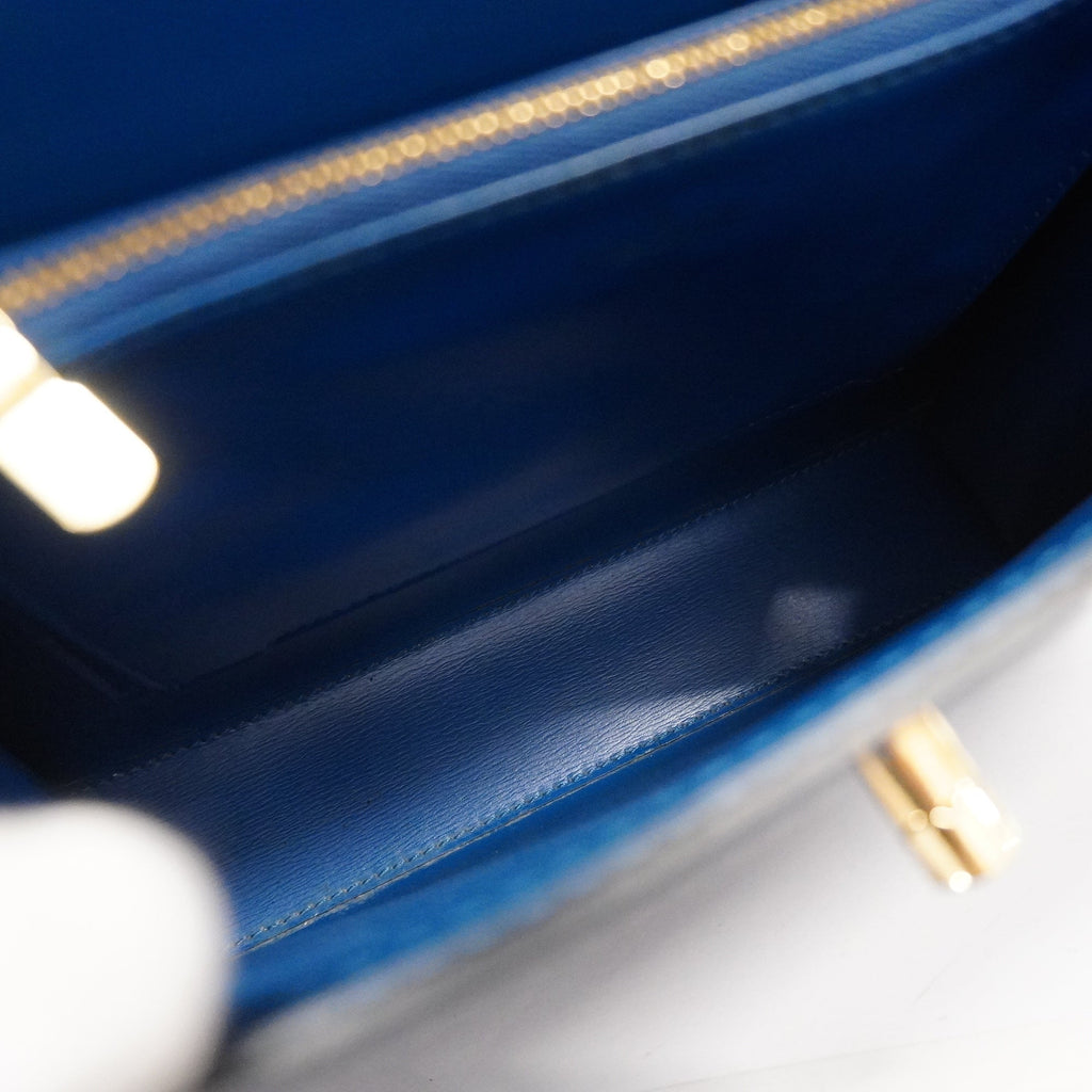 LOUIS VUITTONAuth  Epi Marzelb Malesherbes M52375 Women's Handbag Toledo Blue