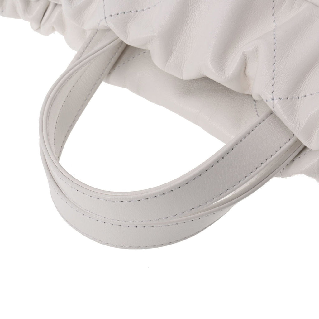 CHANEL 22 Large Backpack White Women's Calf Rucksack/Daypack