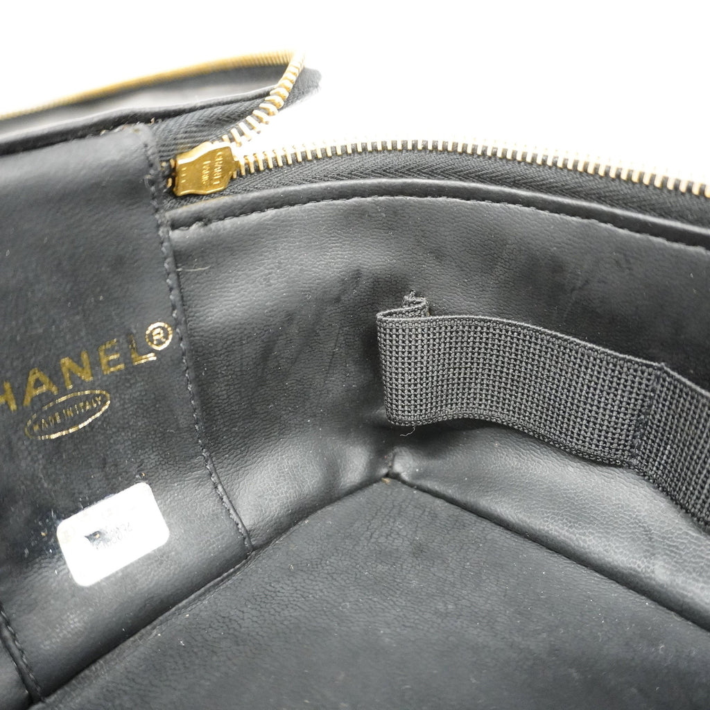 CHANEL  Vanity Bag Women's Caviar Leather Vanity Bag Black