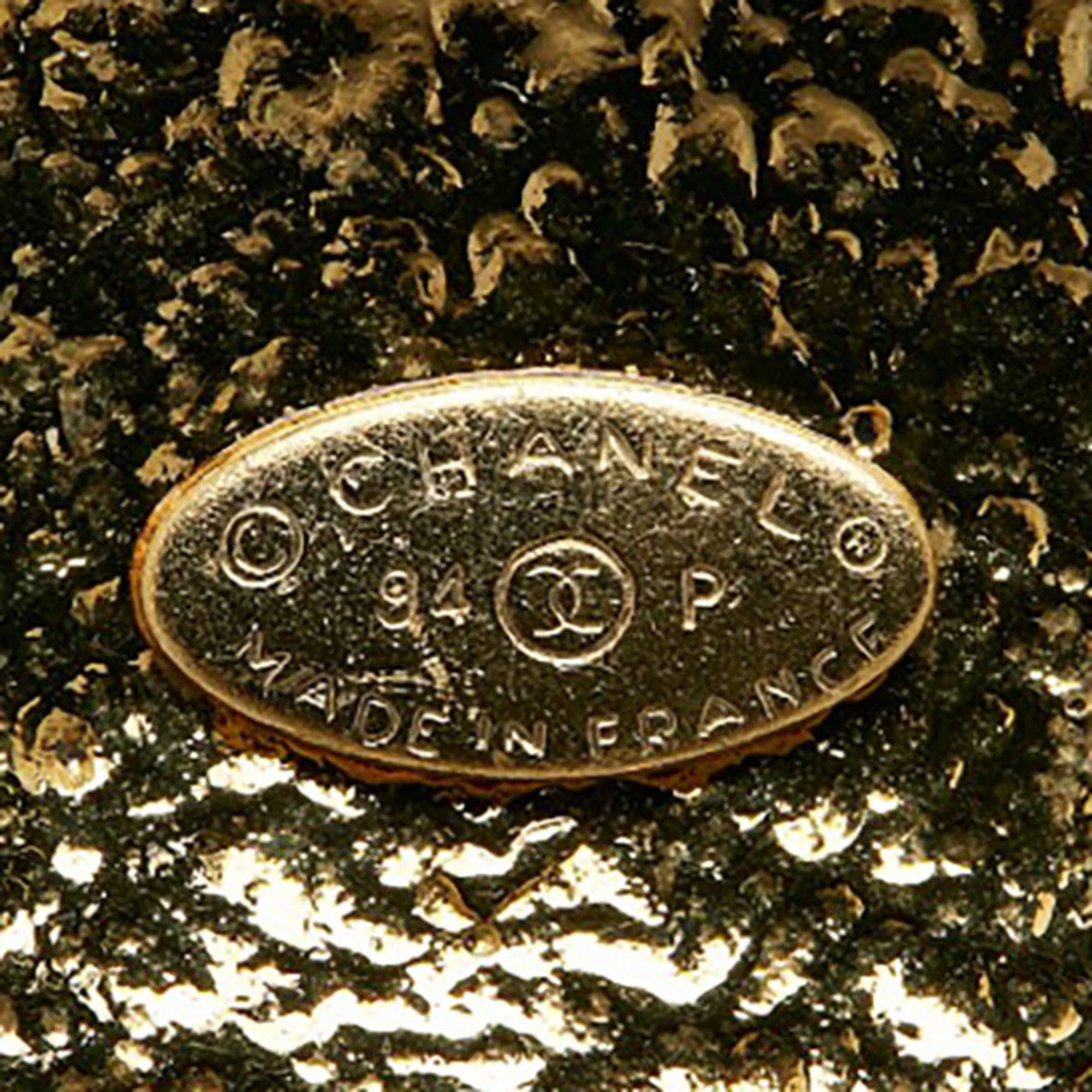 CHANEL Cocomark Necklace Gold Plated Men's