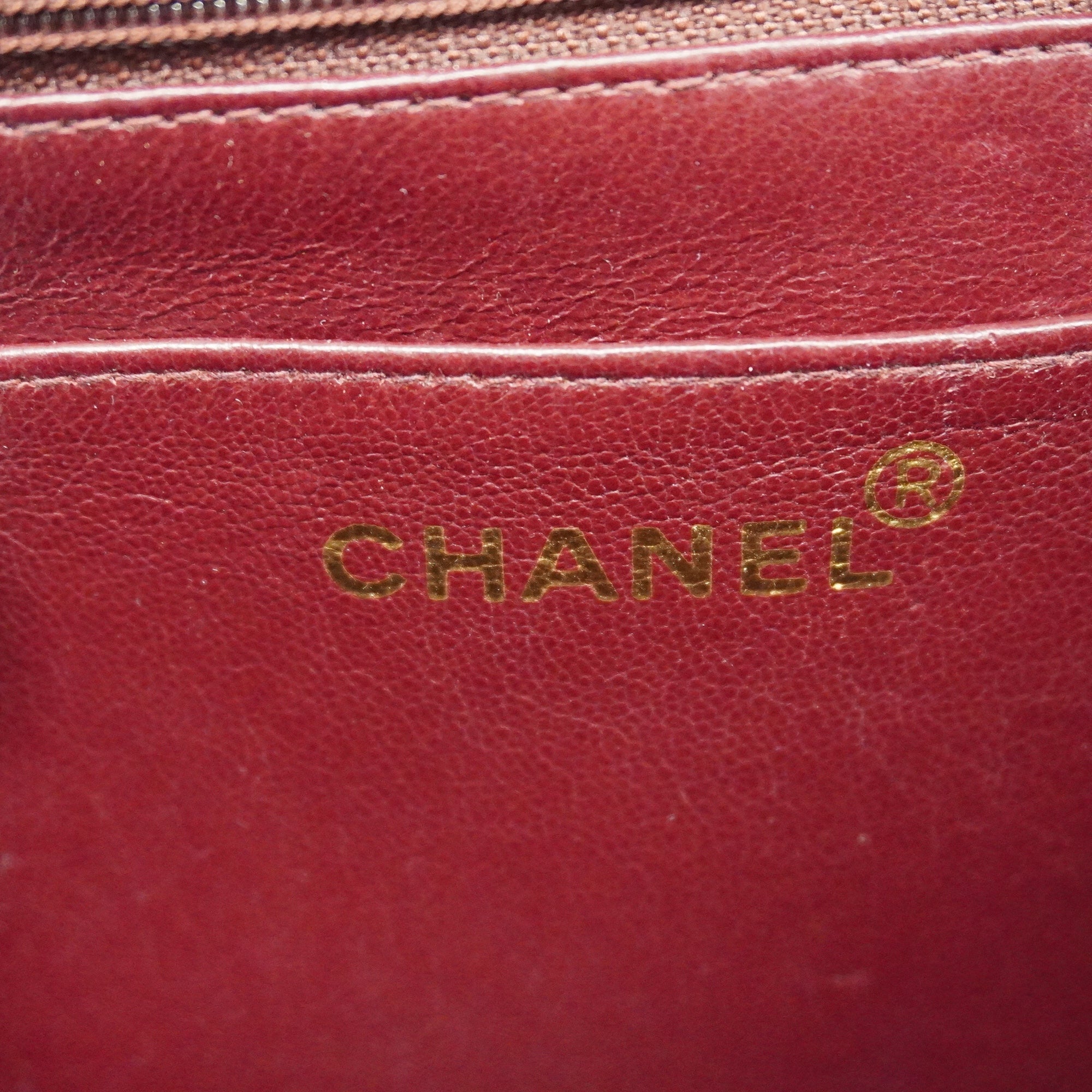 CHANELAuth  Diana Flap Chain Shoulder Women's Leather Shoulder Bag Black