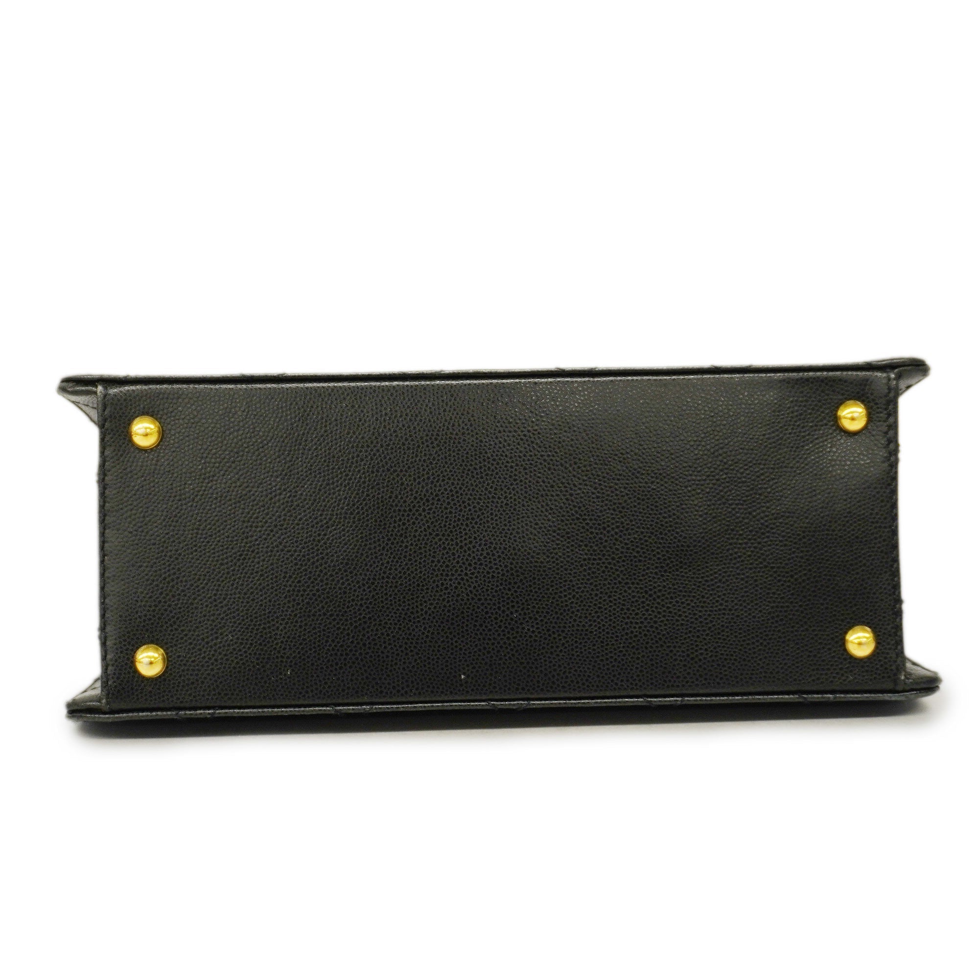 CHANELAuth  Matelasse Shoulder Bag Women's Caviar Leather Shoulder Bag Black