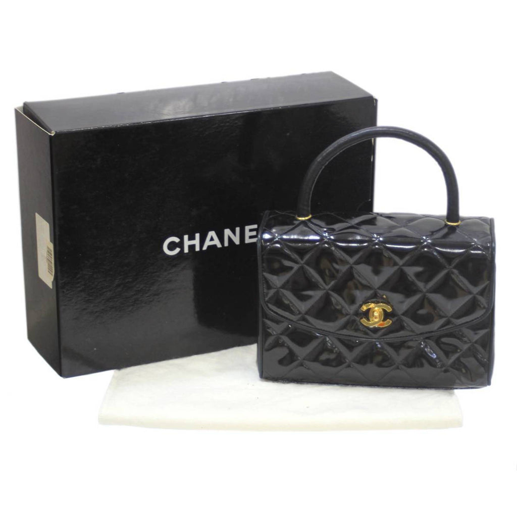 CHANEL handbag enamel black 2169878