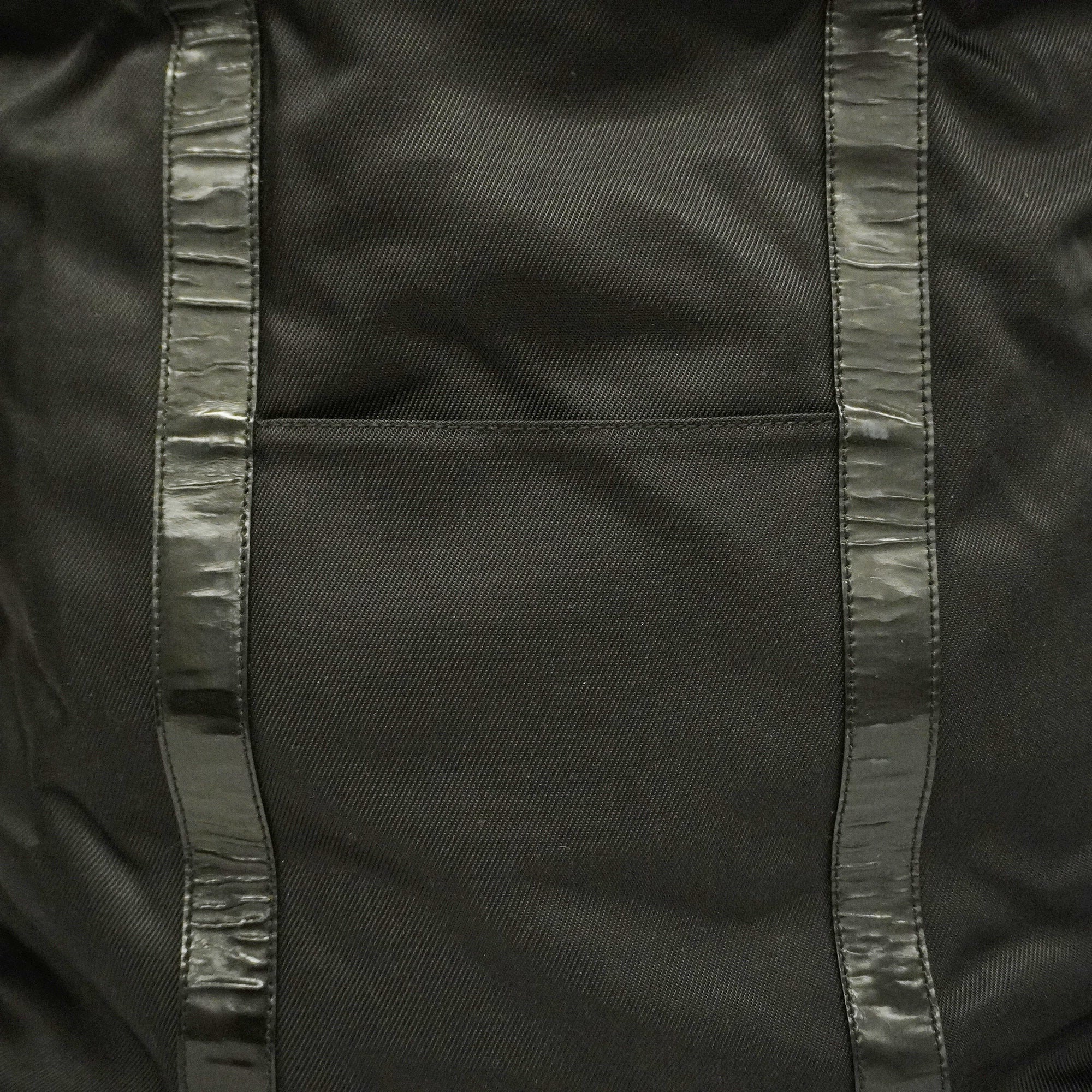 GUCCI  Bamboo Boston Bag 002 3754 0412 Men,Women,Unisex Nylon Canvas Black