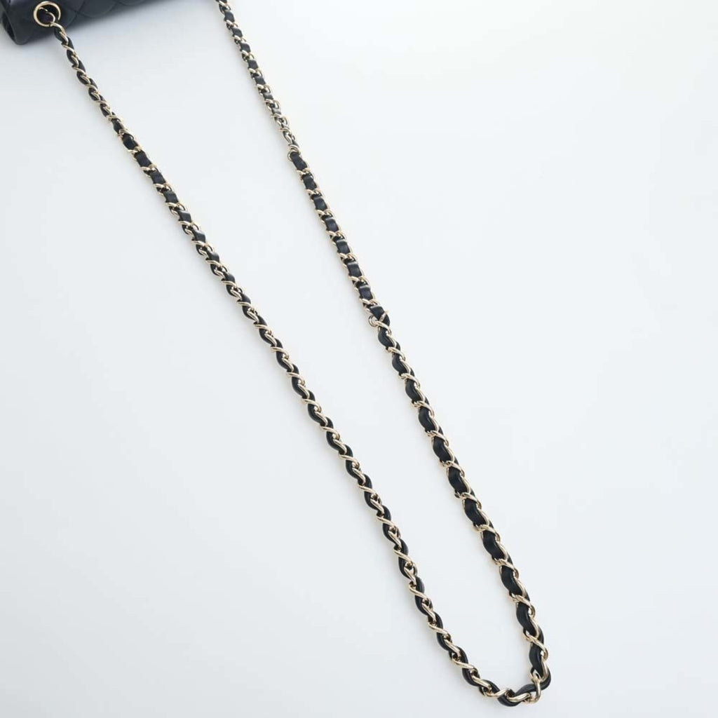CHANEL Lambskin Matelasse Coco Mark Chain Shoulder Bag A69900 Black Ladies