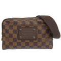 LOUIS VUITTON Damier Bum Bag Brooklyn Waist Body N41101 Brown Women's