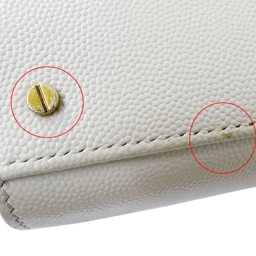SAINT LAURENT Bag Ladies Cassandra Handbag Shoulder 2way Leather Ivory 623930