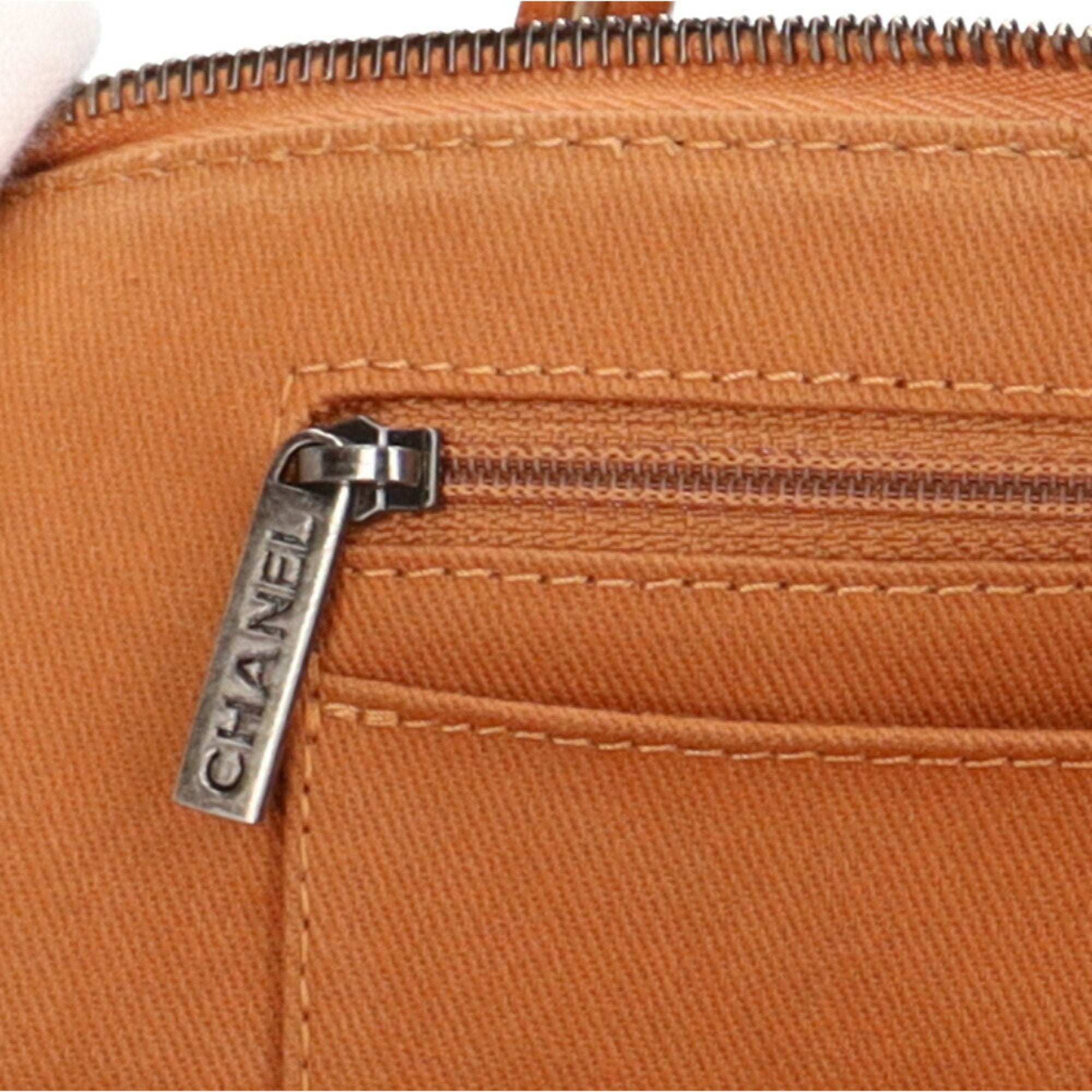 CHANEL chain shoulder bag caviar skin brown ladies