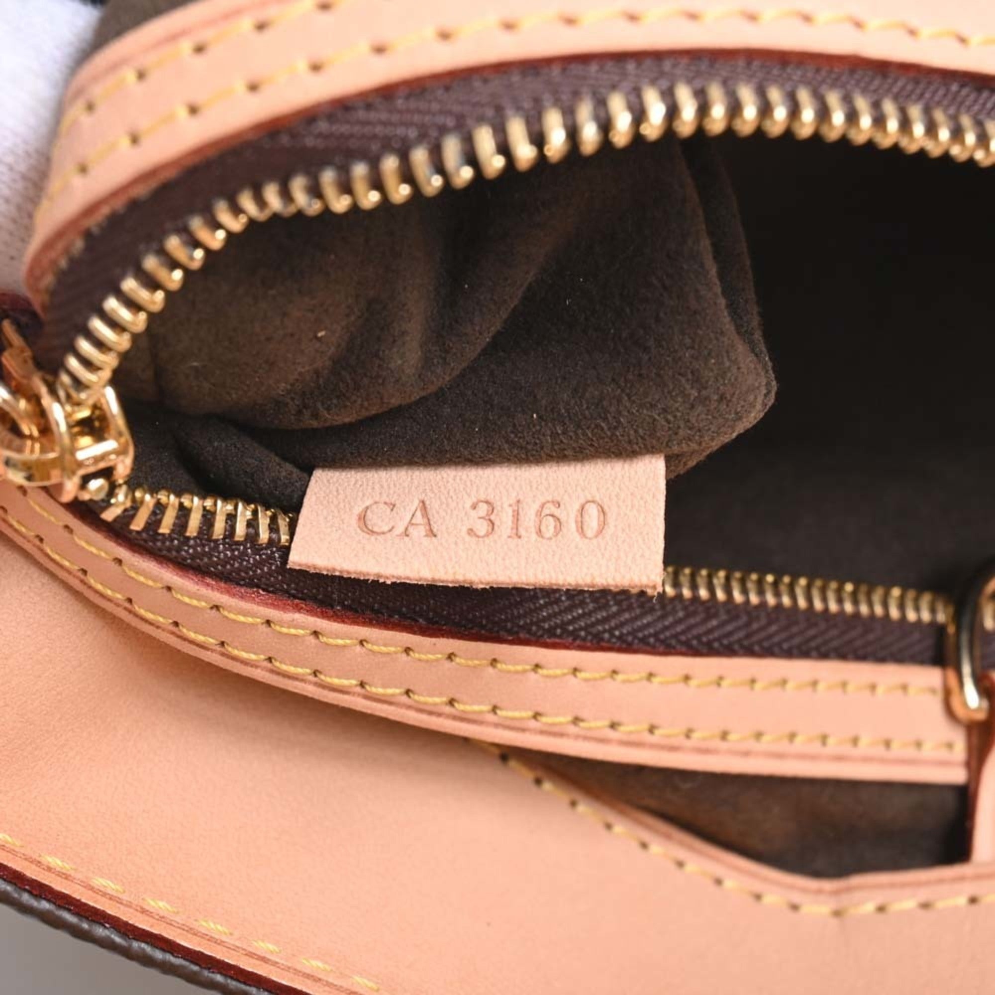 LOUIS VUITTON Monogram Wilshire PM Handbag M45643 Brown Women's