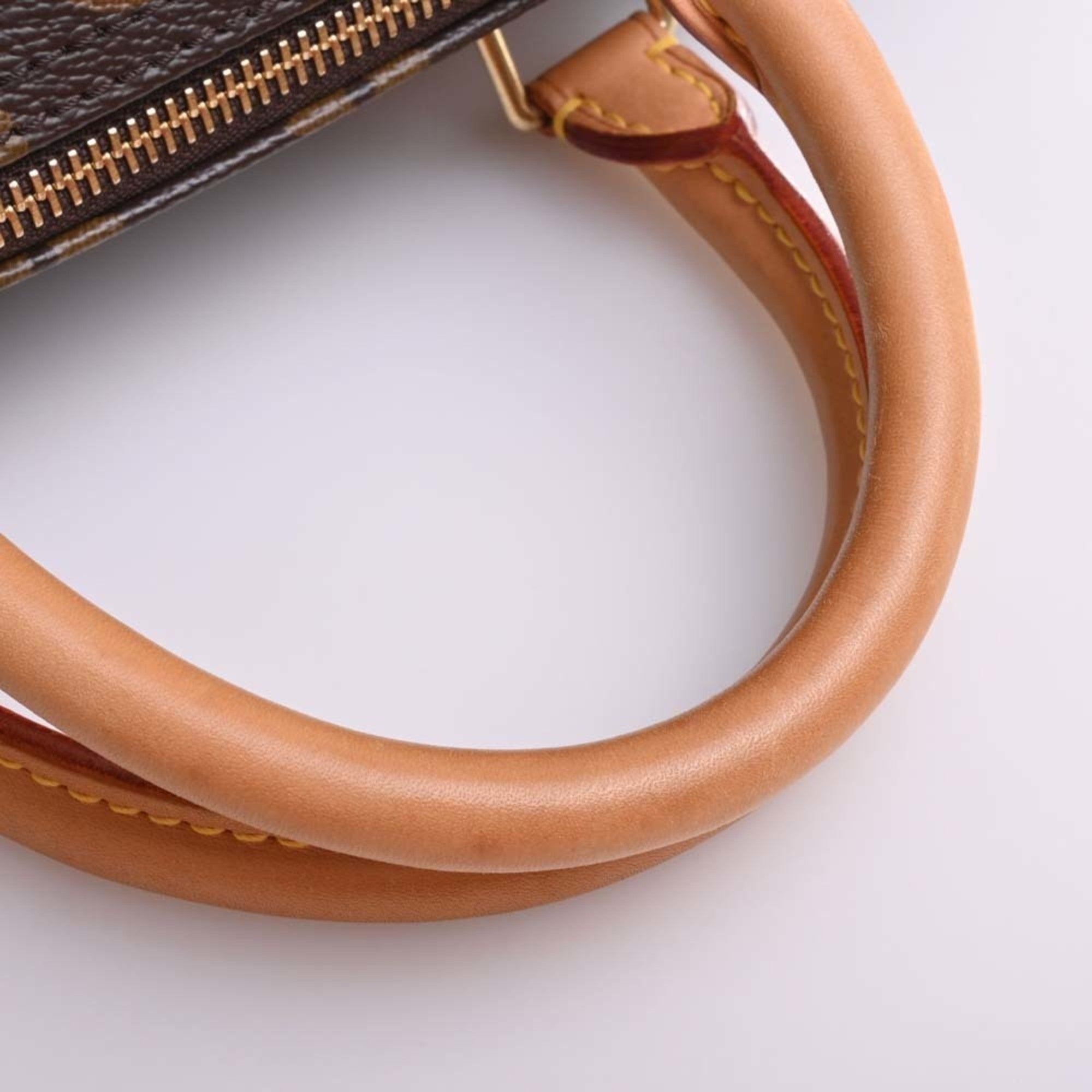 LOUIS VUITTON Monogram Speedy 30 Handbag Mini Boston Bag M41526 Brown Women's
