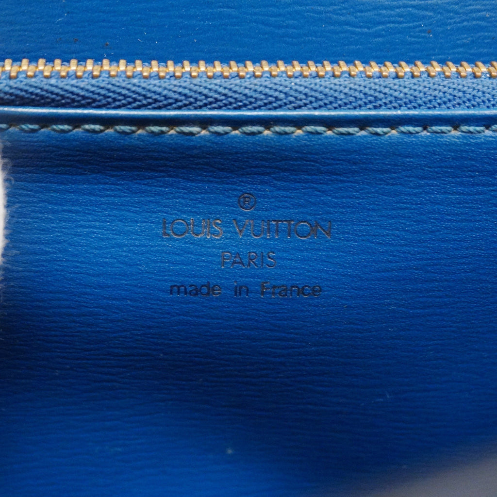 LOUIS VUITTONAuth  Epi Marzelb Malesherbes M52375 Women's Handbag Toledo Blue