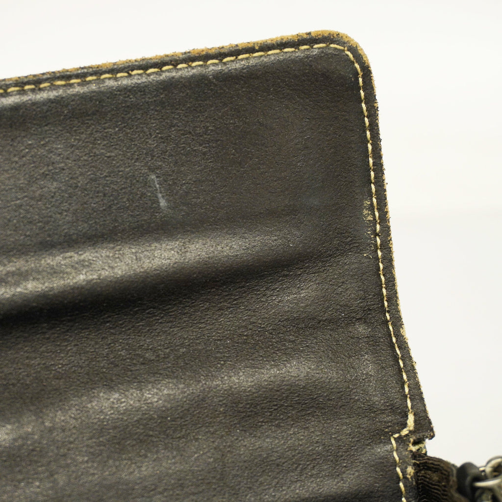 CHANELAuth  Chocolate Bar Chain Shoulder Women's Denim Shoulder Bag Blue