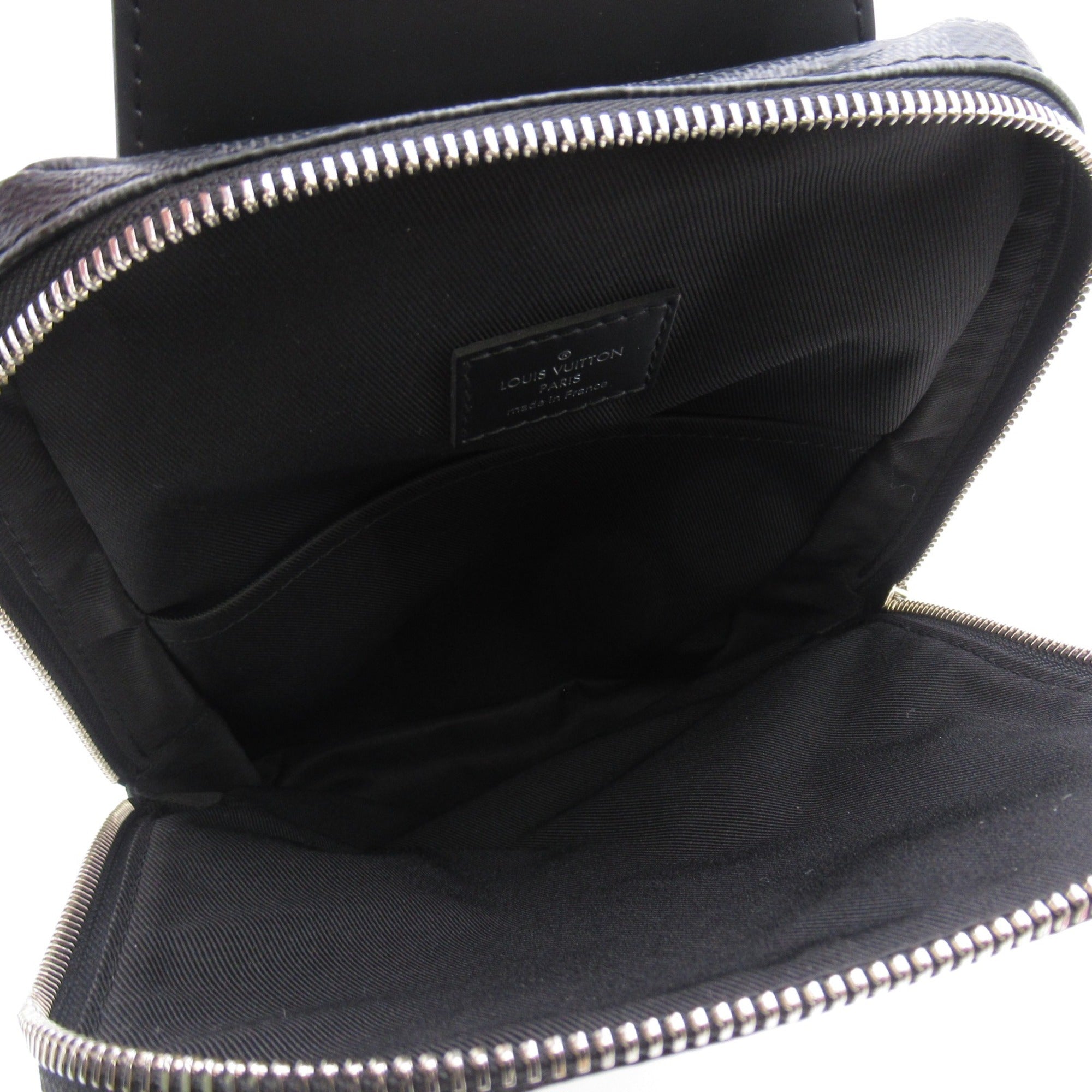 LOUIS VUITTON Avenue Sling Bag Gray Damier graphite PVC coated canvas N41719