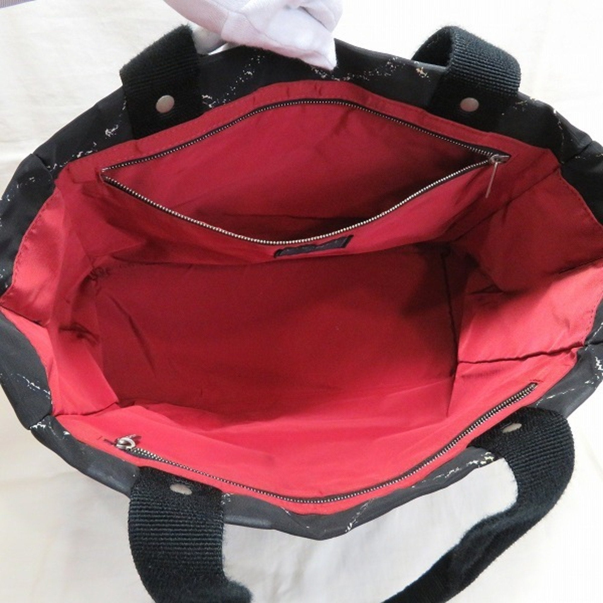 CHANEL old travel line bag tote unisex