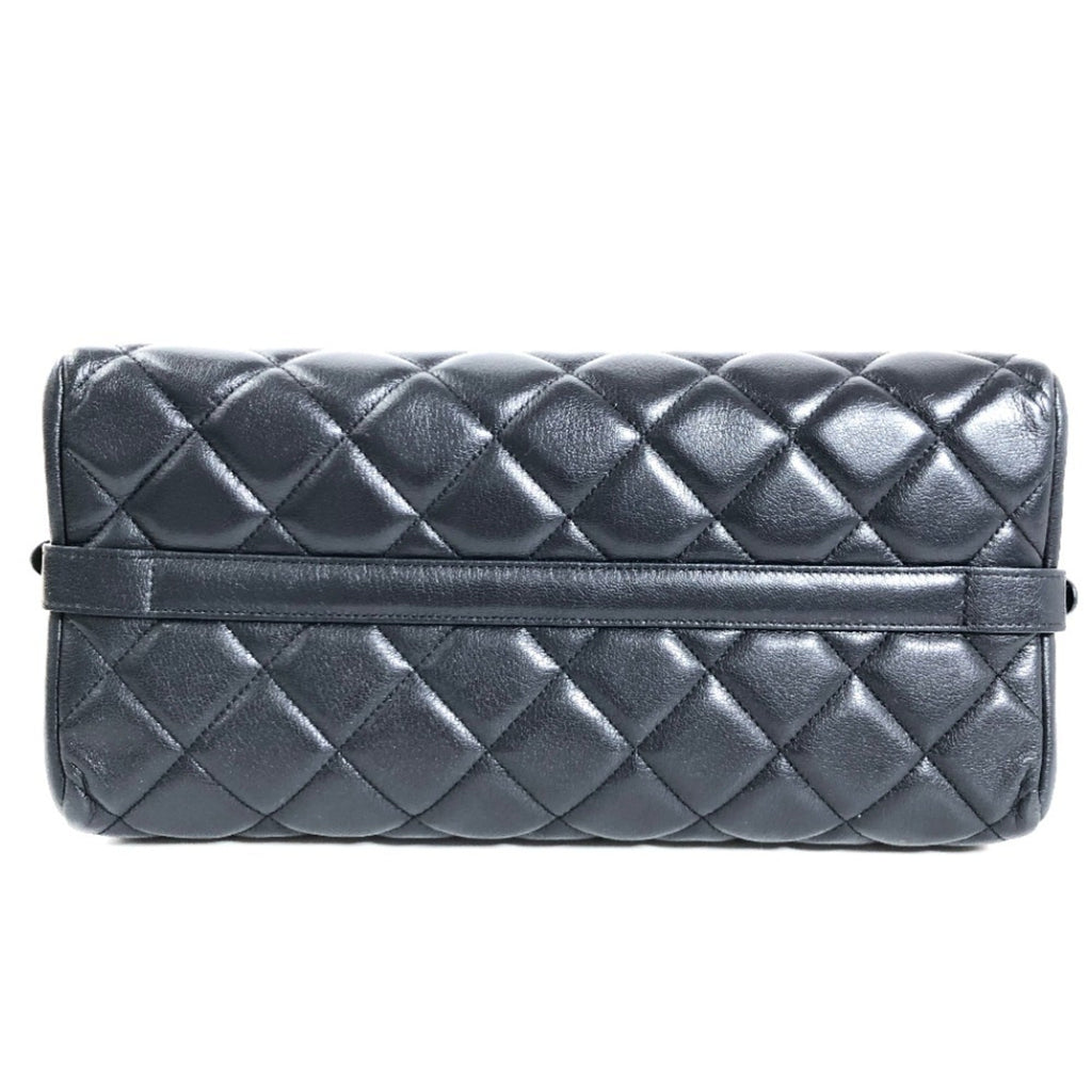 CHANEL Shoulder Bag Boy  Chain Calf Leather Black Women's
