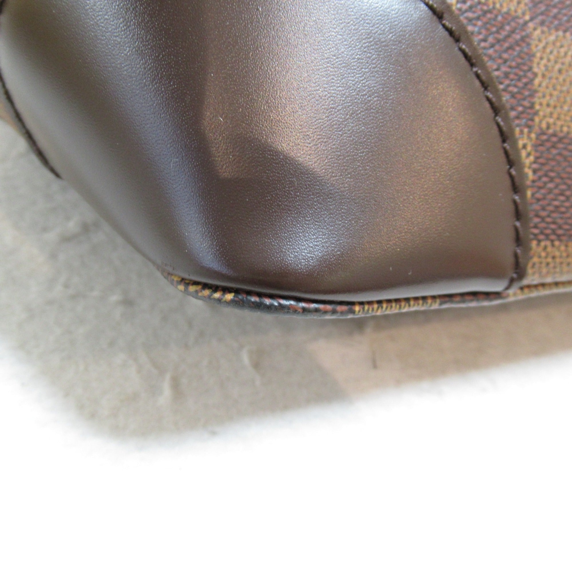 LOUIS VUITTON Hamstead PM Tote Bag Brown Ebene Damier PVC coated canvas N51205