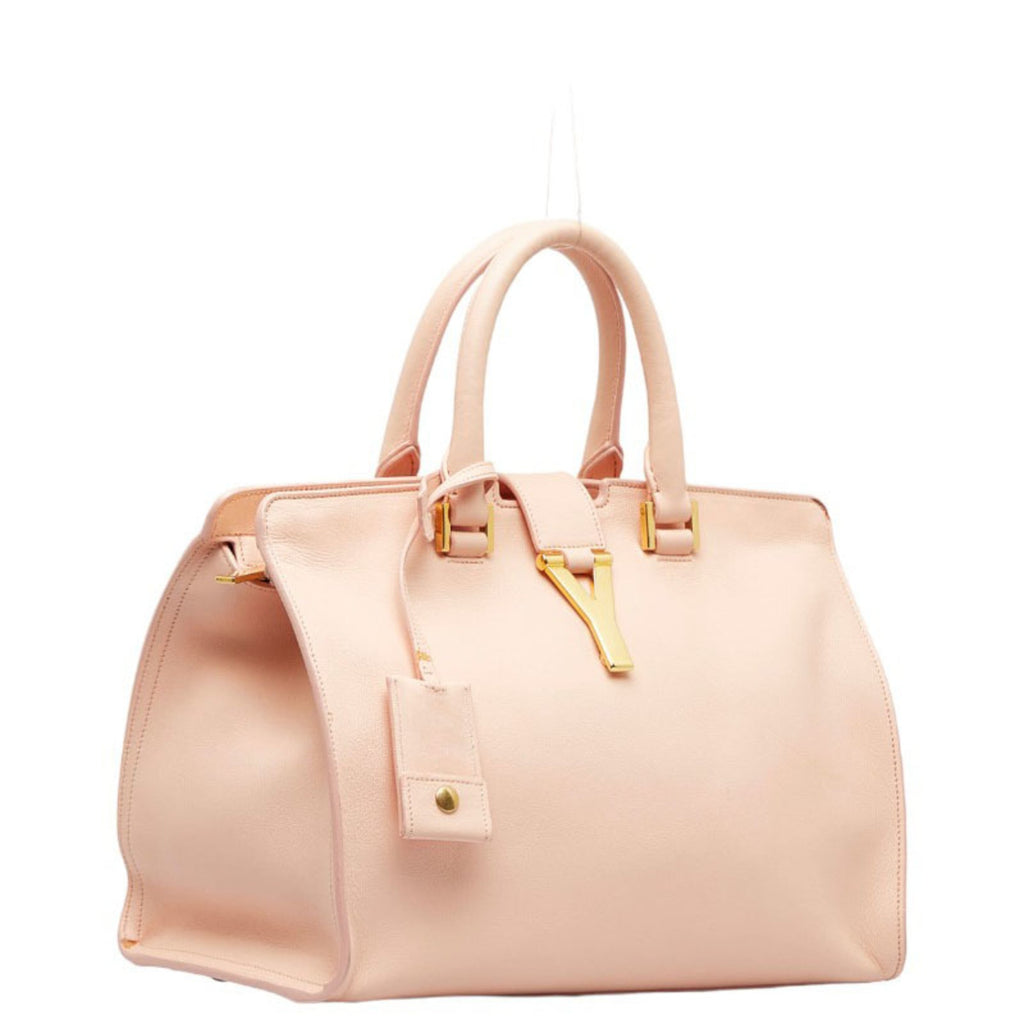 SAINT LAURENT Y line cabas chic handbag 331210 pink leather ladies