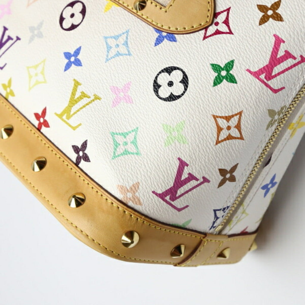 LOUIS VUITTON Alma Monogram Multicolor M92647  Bron White Handbag LV