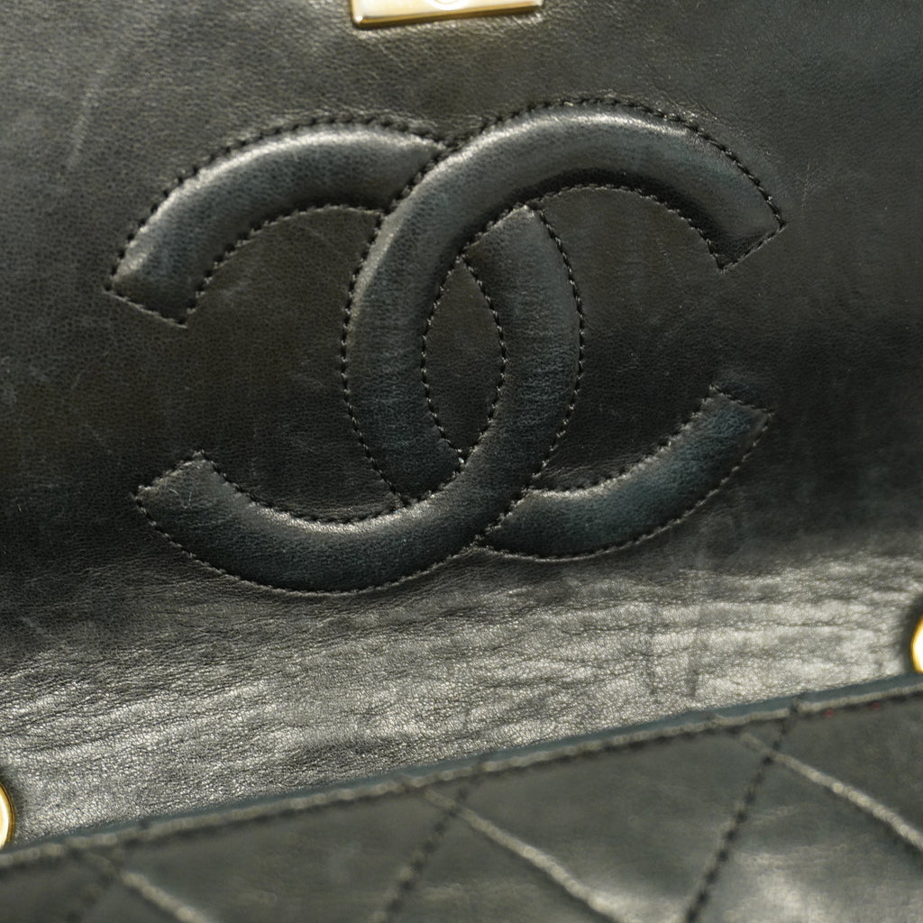 CHANEL  Matelasse Chain Shoulder Women's Leather Shoulder Bag Black