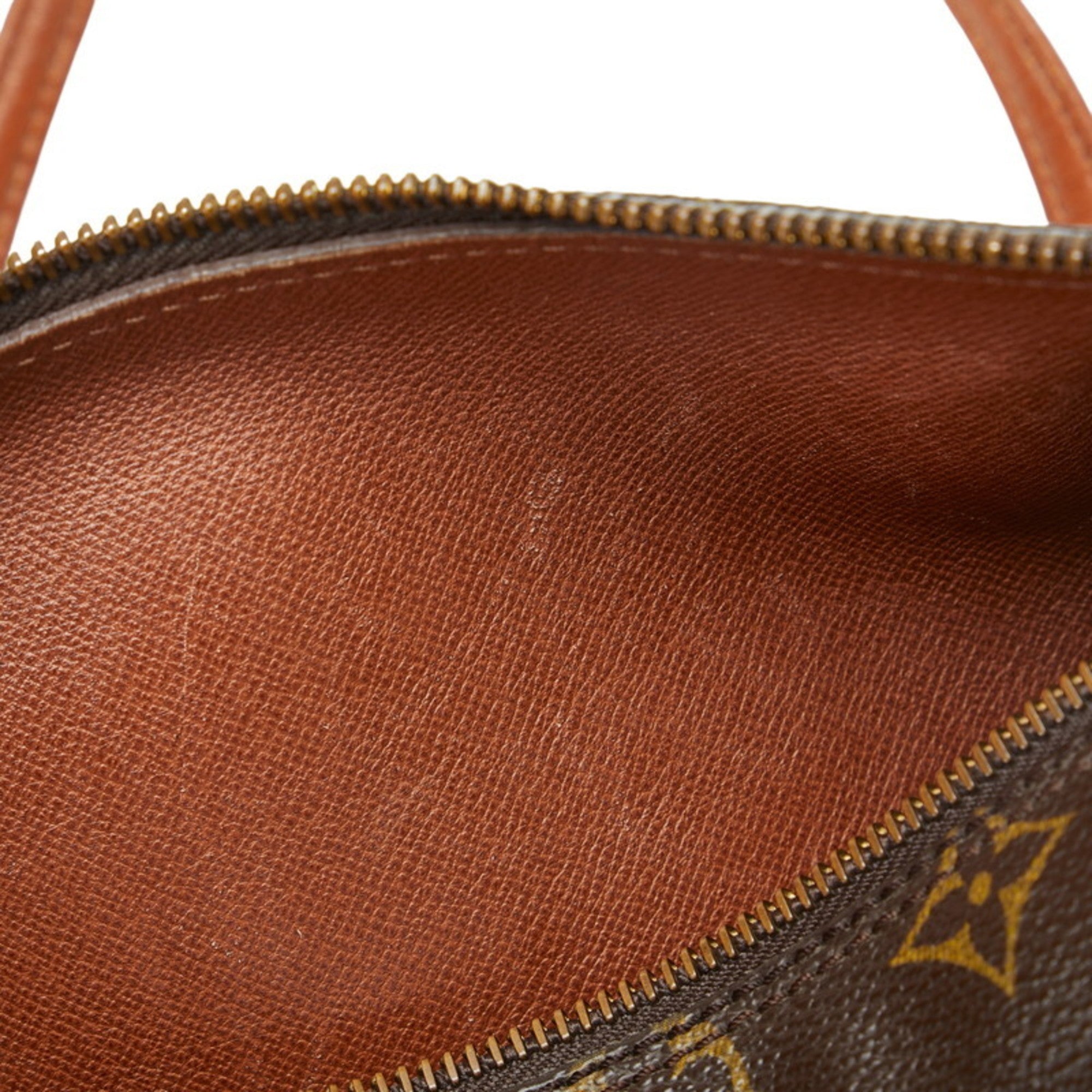 LOUIS VUITTON Monogram Papillon Handbag M51366 Brown PVC Leather Women's
