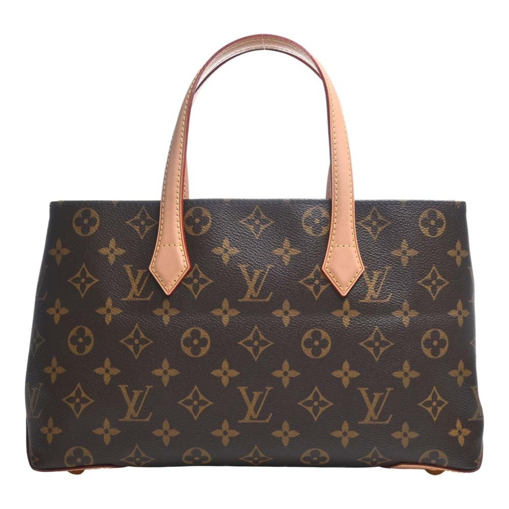 LOUIS VUITTON Monogram Wilshire PM Handbag M45643 Brown Women's