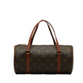 LOUIS VUITTON Monogram Papillon Handbag M51366 Brown PVC Leather Women's