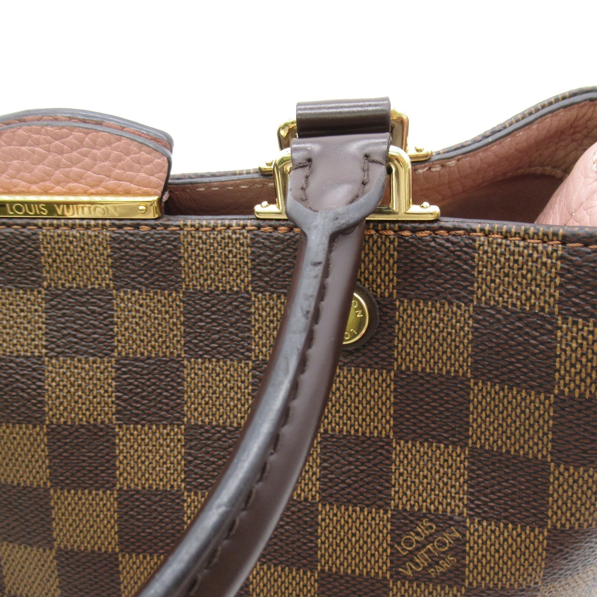 LOUIS VUITTON Brittany Shoulder Bag Brown Magnolia Damier PVC coated canvas N41674