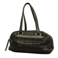 Chanel Chocolate Bar Shoulder Bag Women's Caviar Leather Shoulder Bag Black