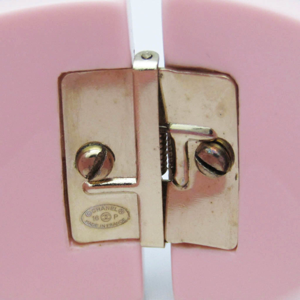 CHANEL Here Mark Resin Bangle Black,Pink