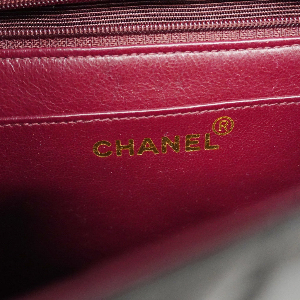 CHANEL[3ca0445] Auth  Shoulder Bag Matelasse Diana Flap Single Chain Lambskin Black Gold metal