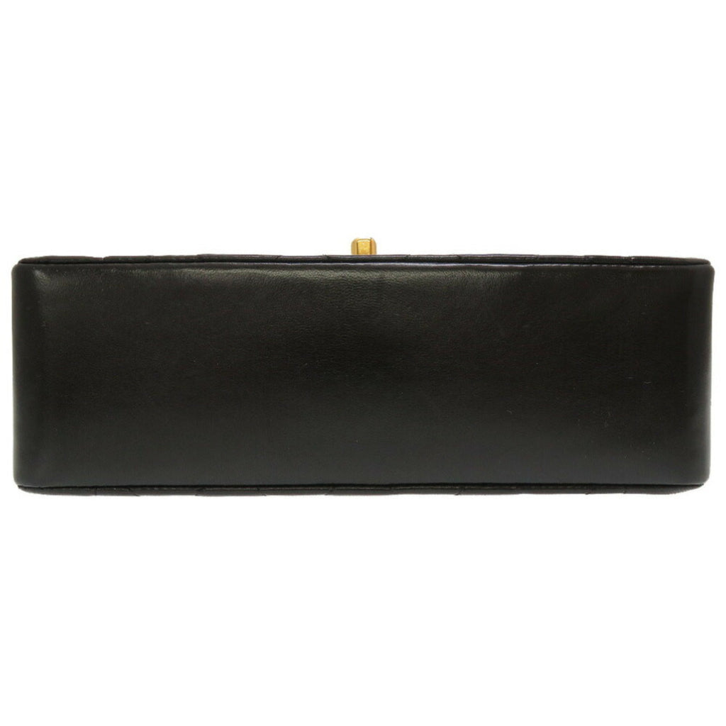 CHANEL Diana 22 Lambskin Black No. 4 Gold Chain Shoulder Bag Matelasse Coco Mark Turnlock