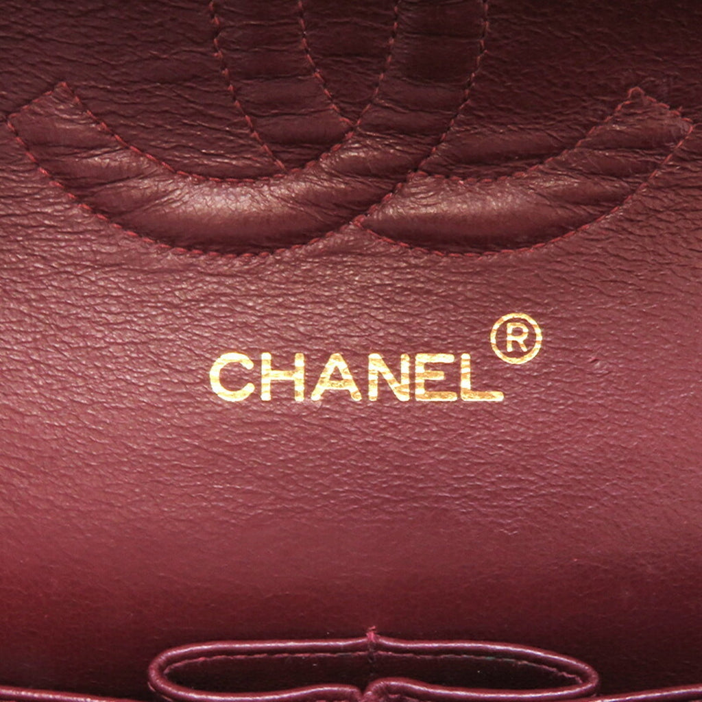 CHANEL Matelasse 25 Chain Shoulder Women's Bag Lambskin Black