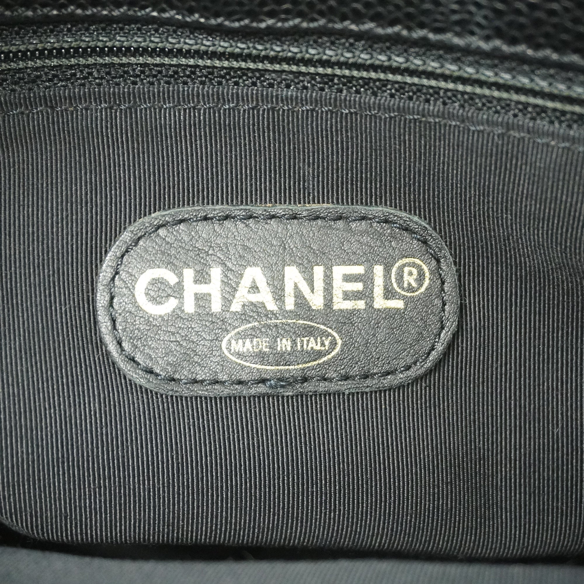 CHANELAuth  Tote Bag Women's Caviar Leather Black